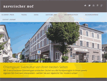 Tablet Screenshot of bayerischerhof-prien.de